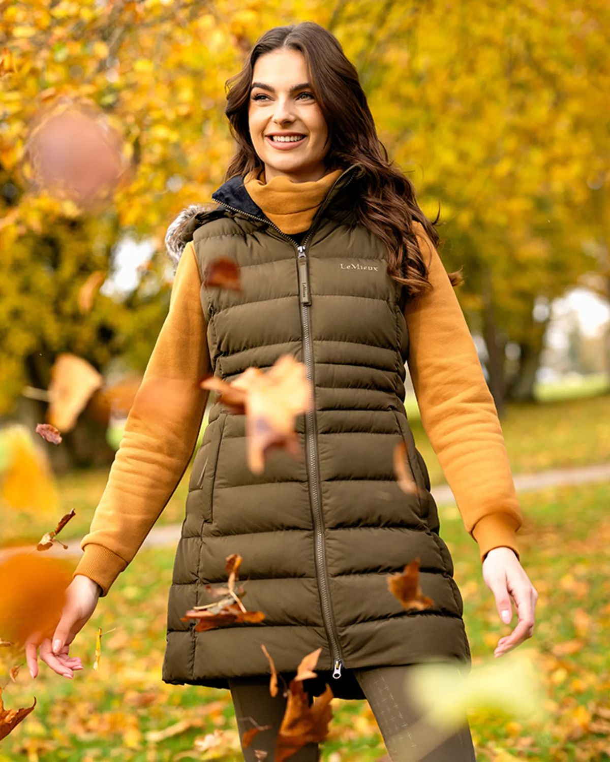 LeMieux Harper Longline Puffer Gilet Alpine