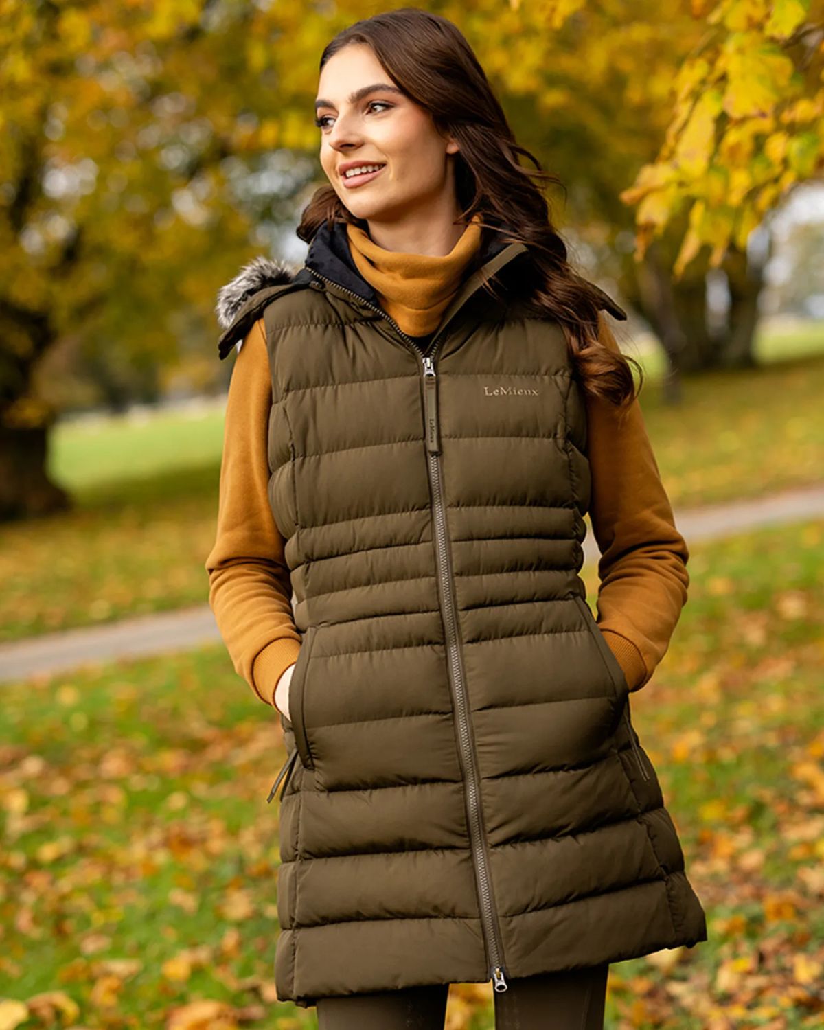 LeMieux Harper Longline Puffer Gilet Alpine