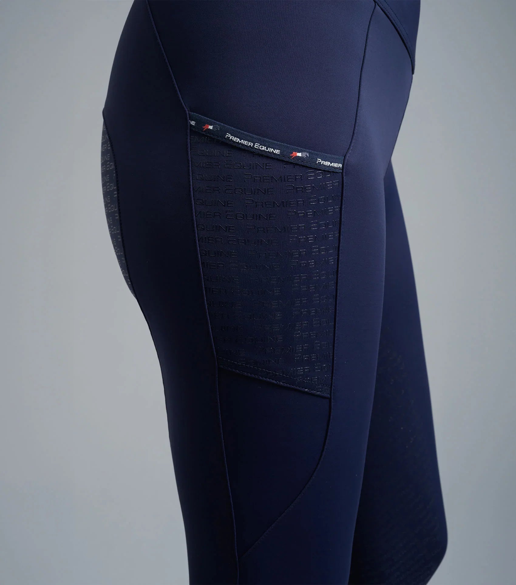 Premier Equine Aporia Ladies Riding Tights Glenmore Navy UK12