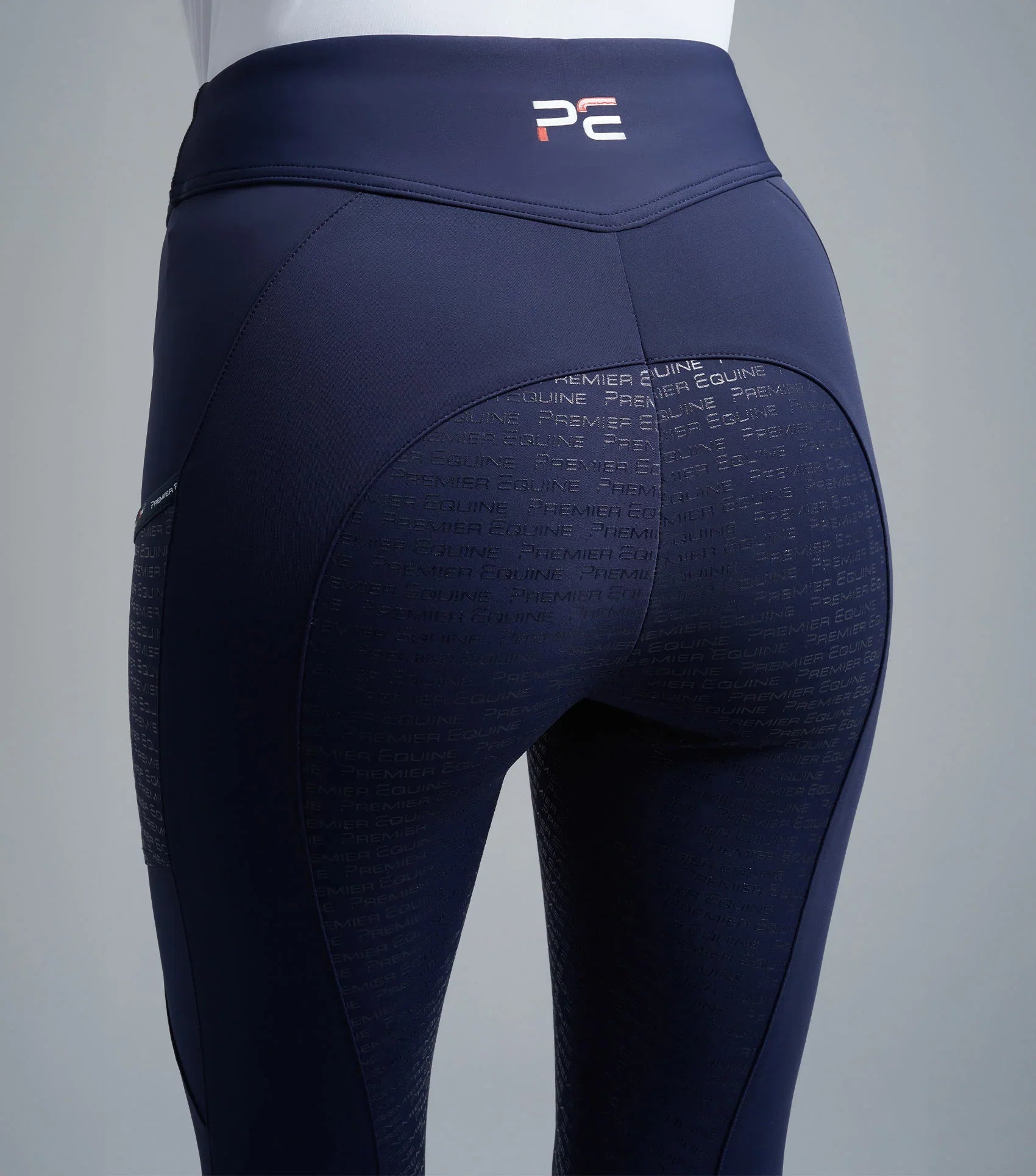 Premier Equine Aporia Ladies Riding Tights Glenmore Navy UK12