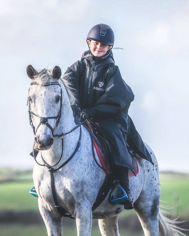 EQUIDRY Original Children's Thick Fleece Black | 8-10yrs