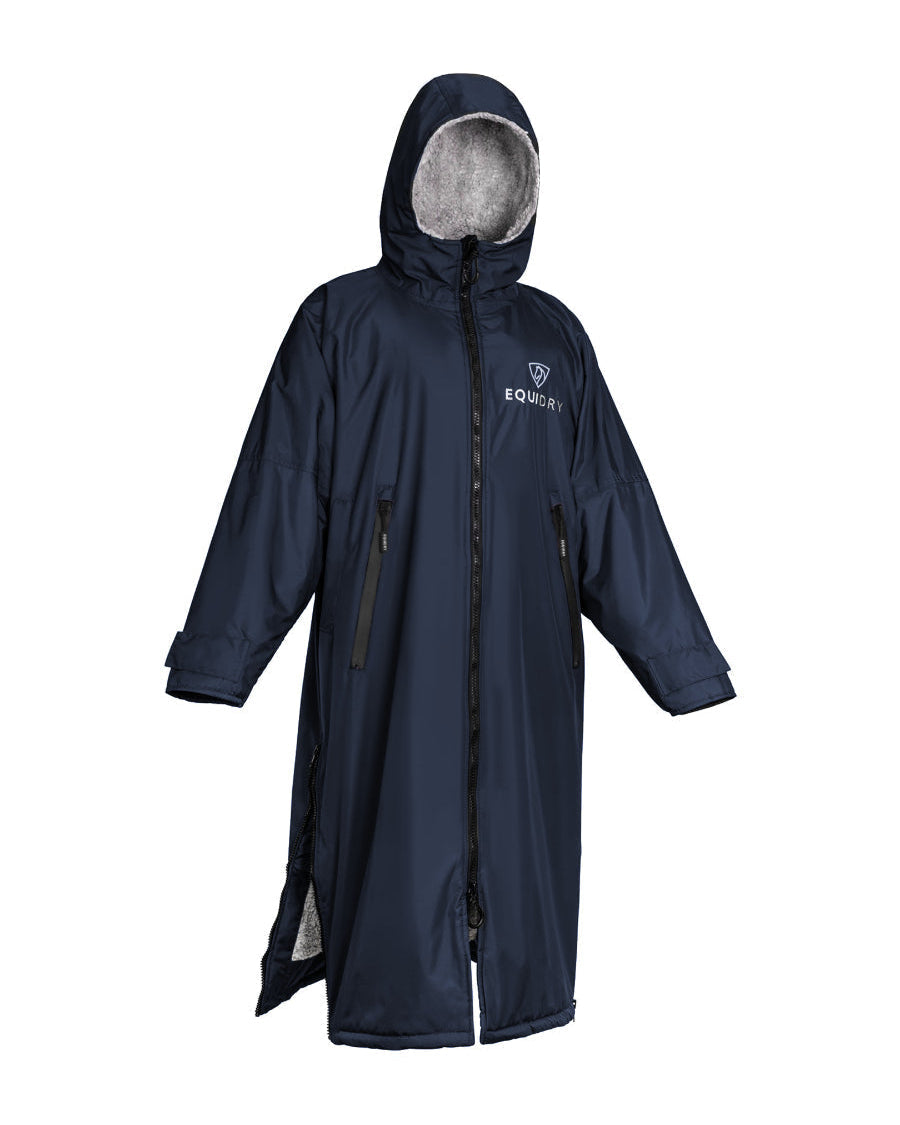 EQUIDRY Original Children's Thick Fleece Navy/Grey | 8-10yrs