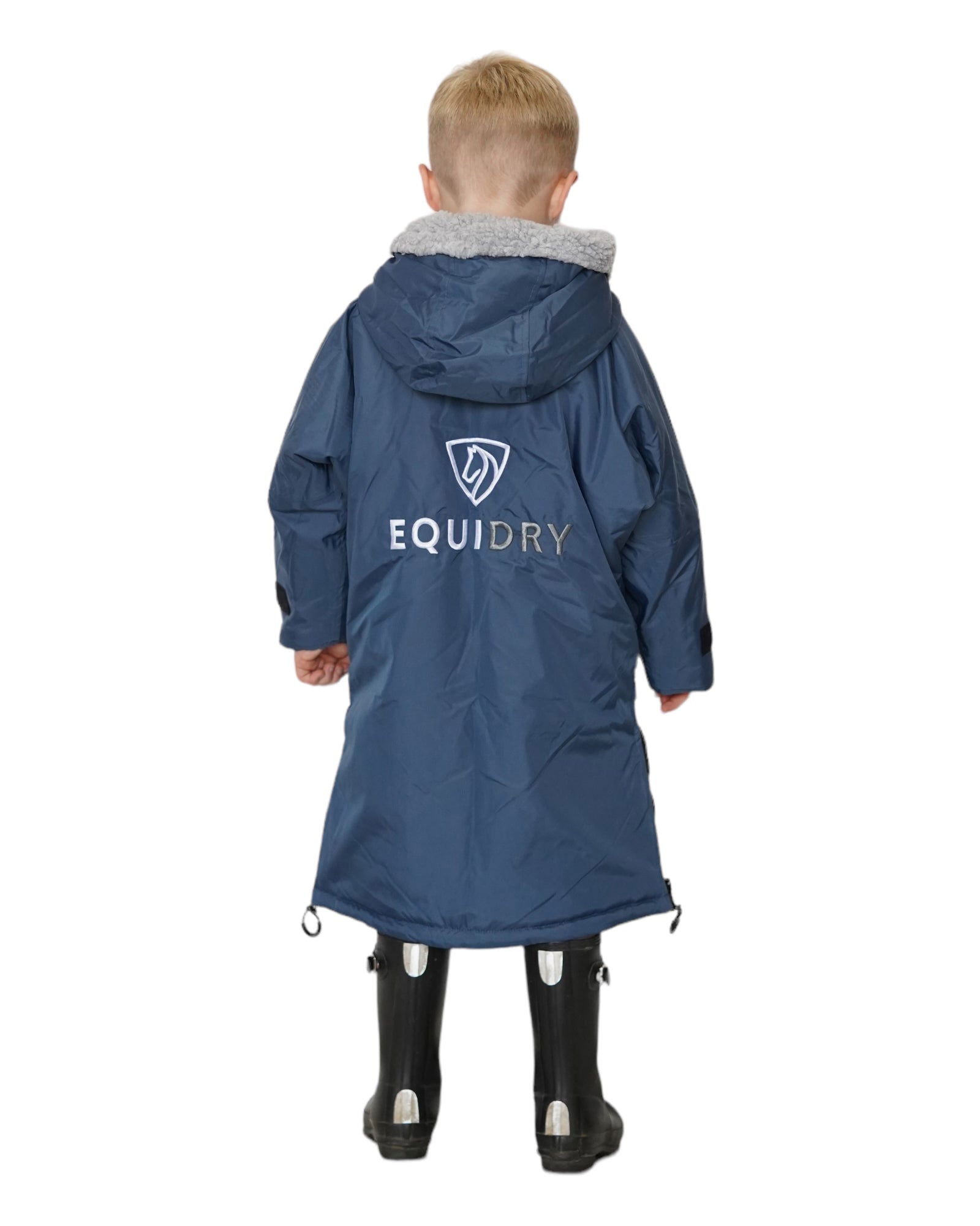 EQUIDRY Original Children's Thick Fleece Steel Blue/Grey | 10-12yrs