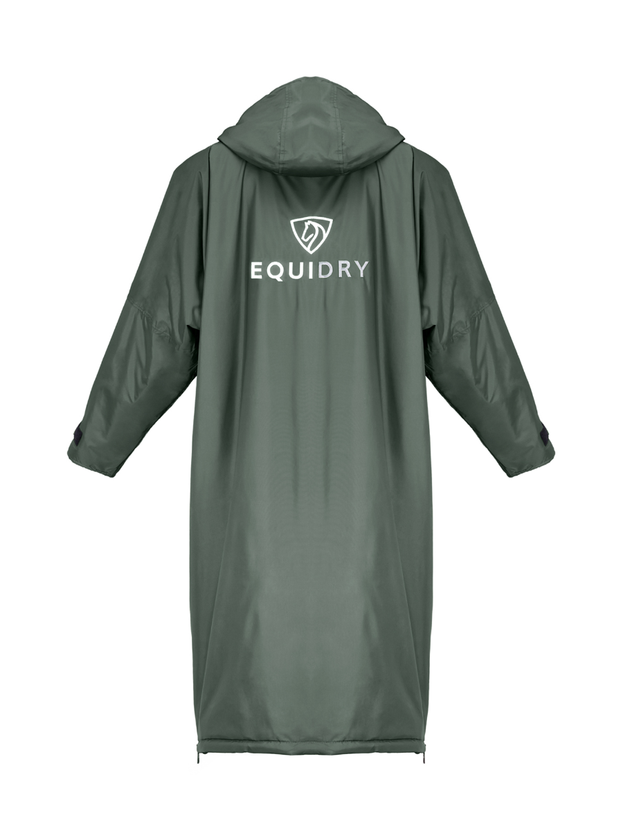 EQUIDRY Original Women's Thick Fleece Black Forest Green/Grey
