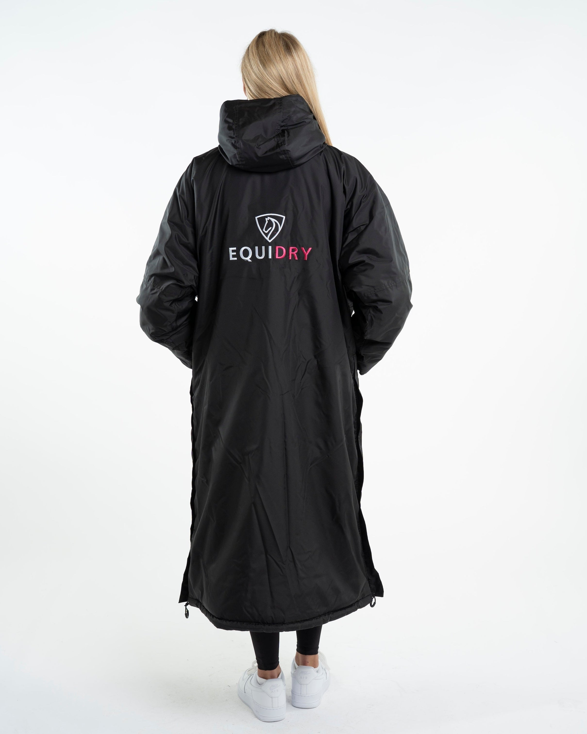 EQUIDRY Evolution Women's Thick Fleece Black/Peacock Pink | XXS (UK4-12)