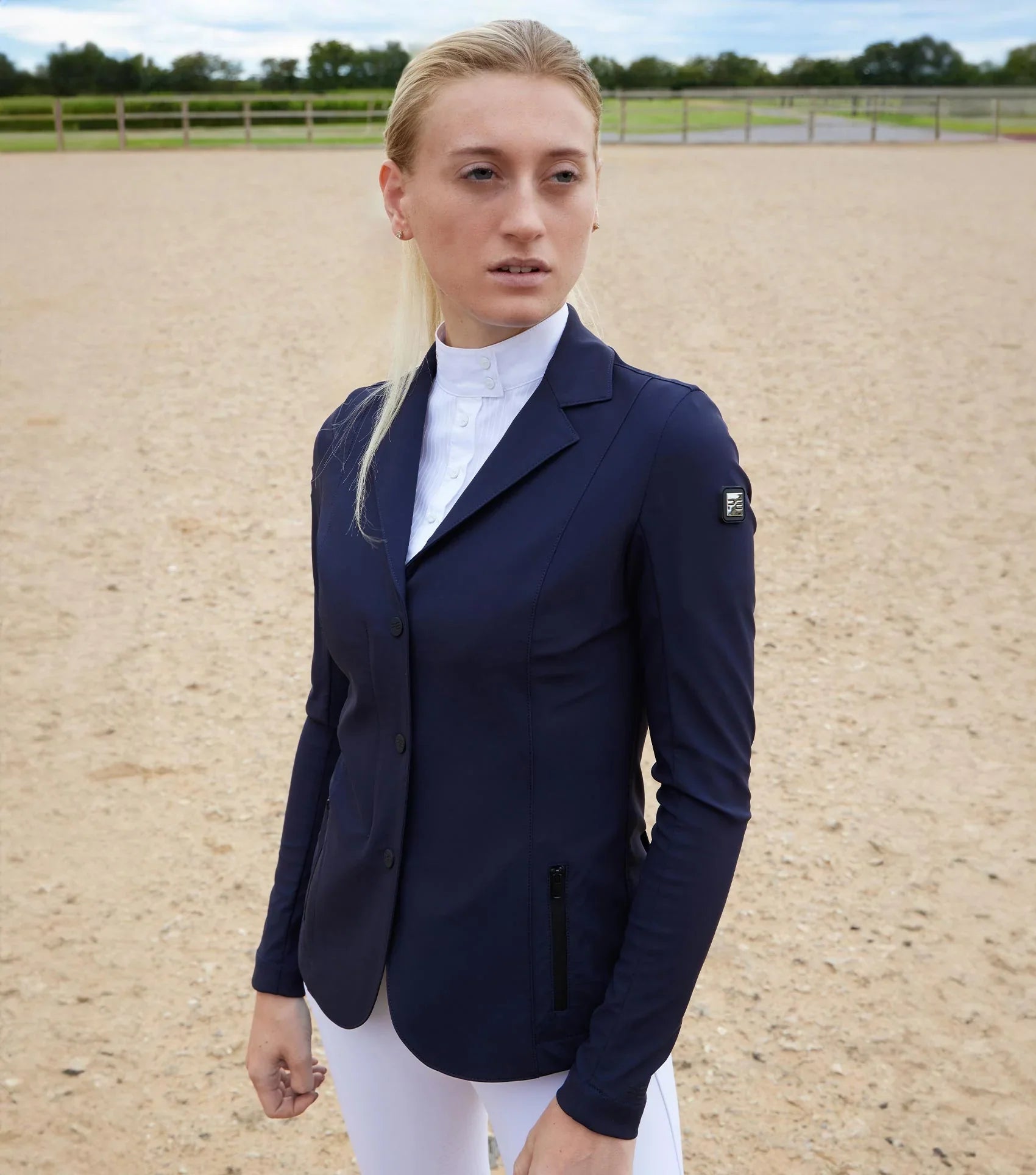 Premier Equine Evinco Ladies Competition Jacket French Navy