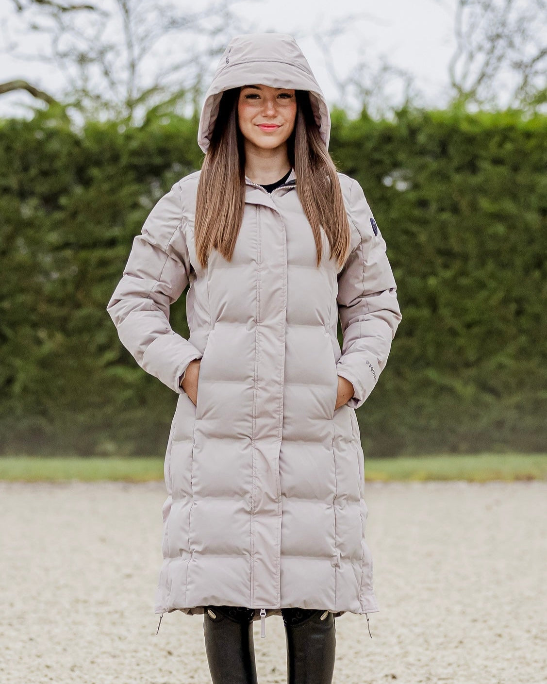 EQUIDRY Thora Waterproof Riding Puffer Women's Sand