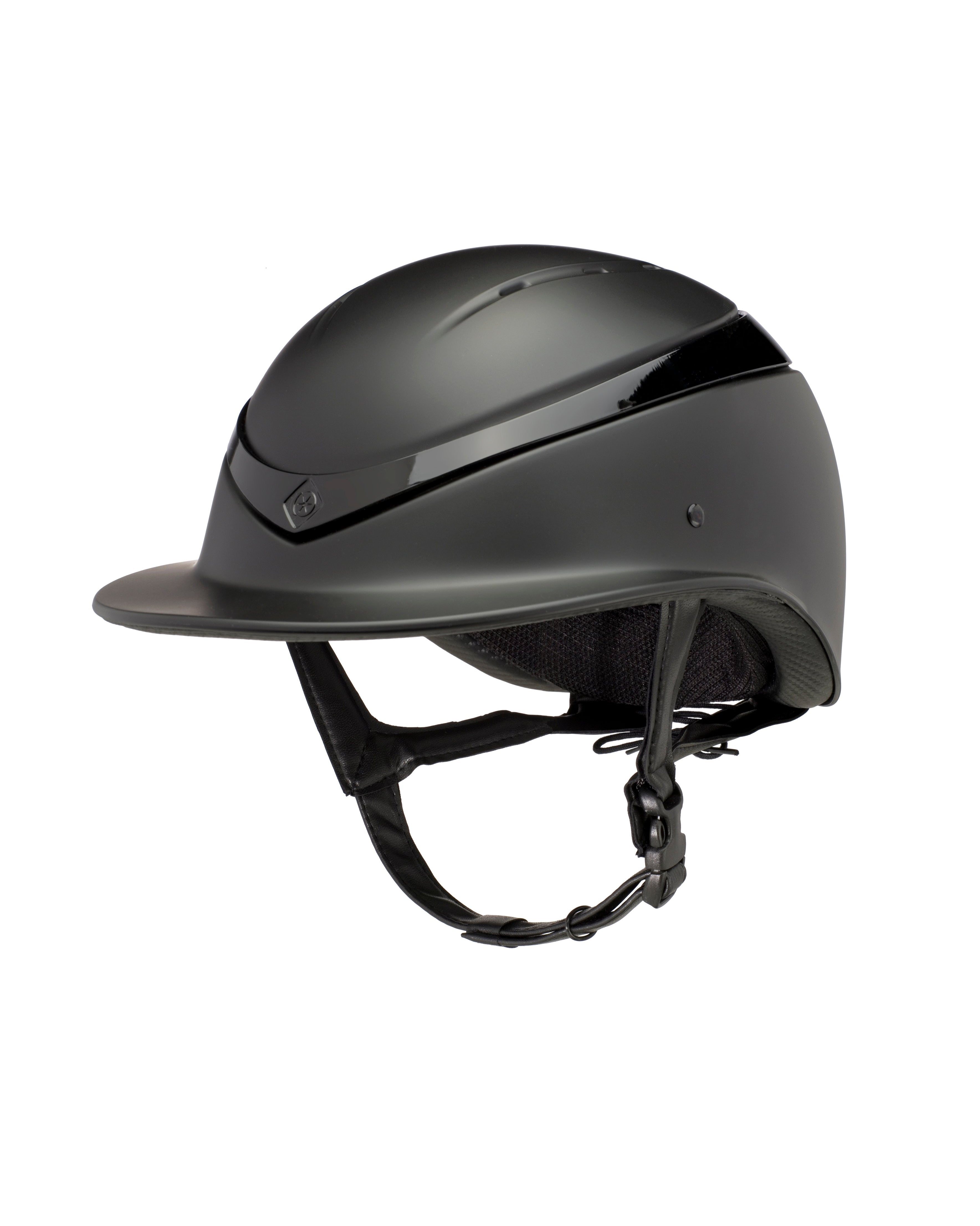 Charles Owen Luna Helmet Wide peak Black Matt / Black Gloss - Without Box