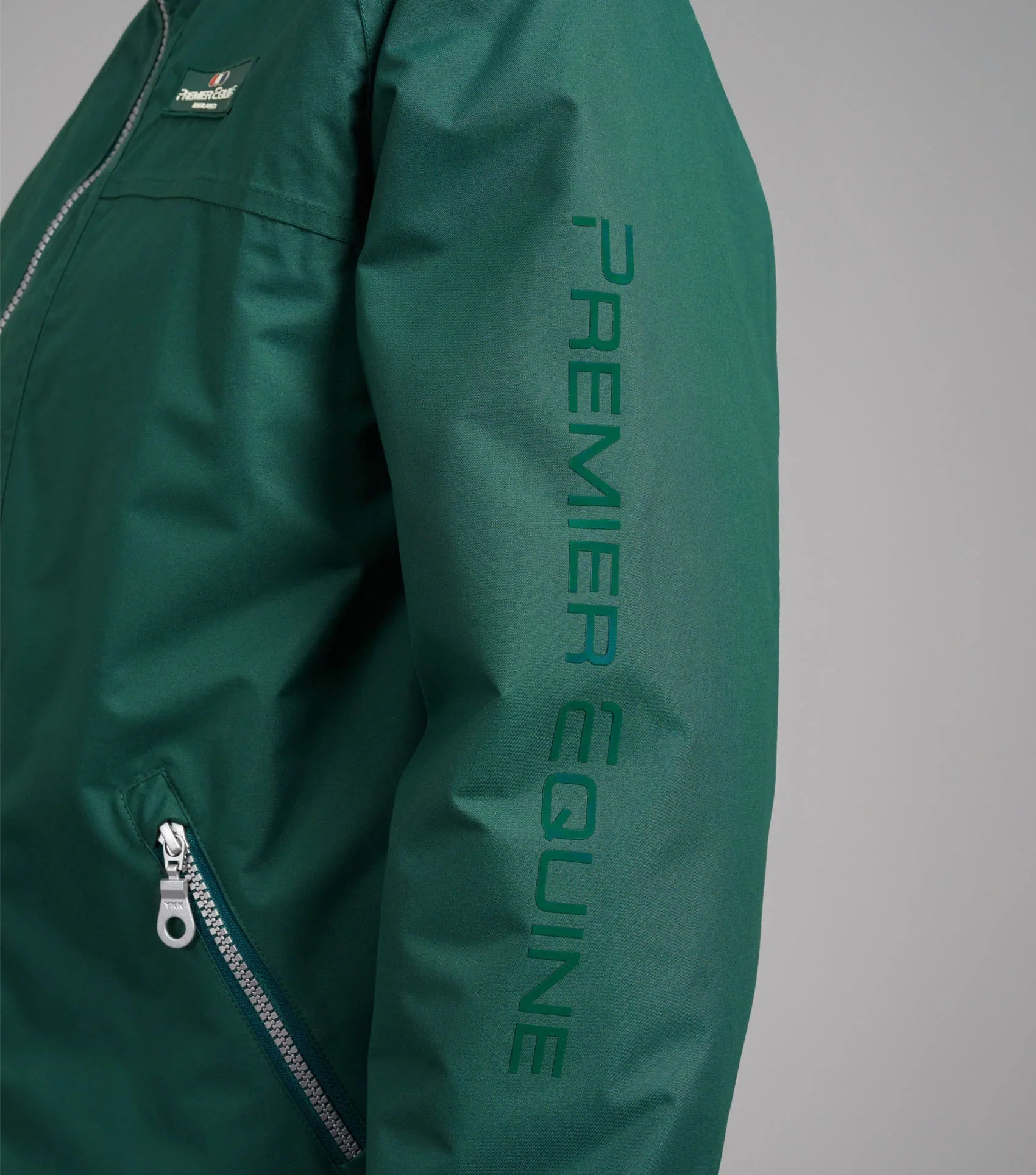 Premier Equine Pro Rider Unisex Waterproof Riding Jacket Green