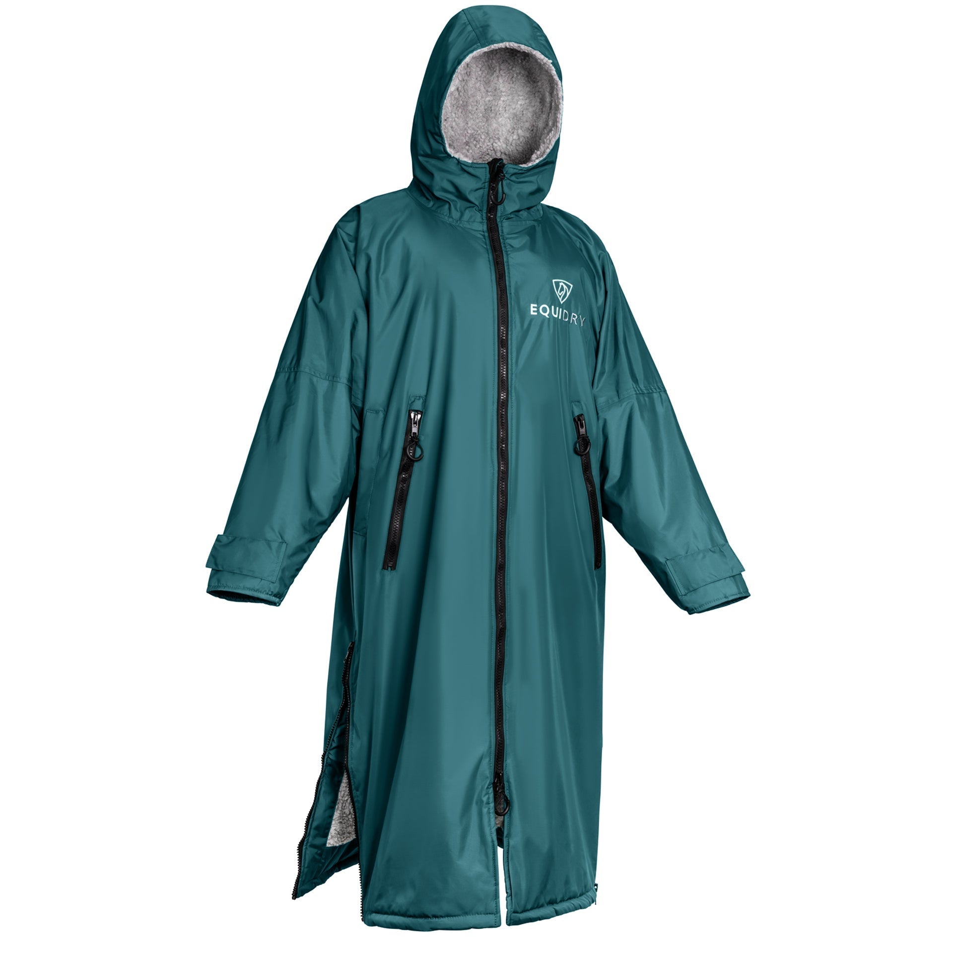 EQUIDRY Original Women's Thick Fleece Teal/Grey | XS (UK12-16)