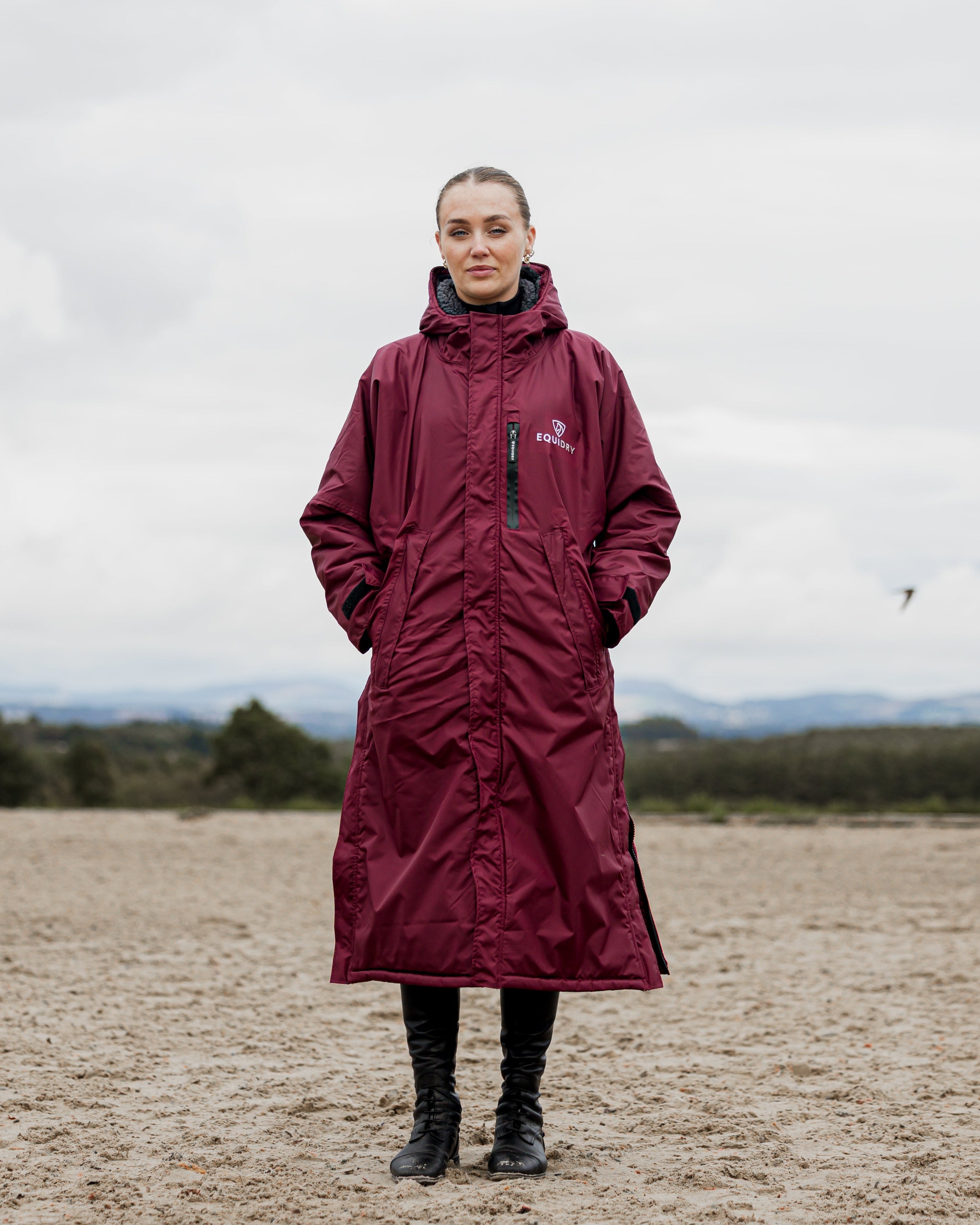 EQUIDRY Evolution Women's Thick Fleece Plum/Grey