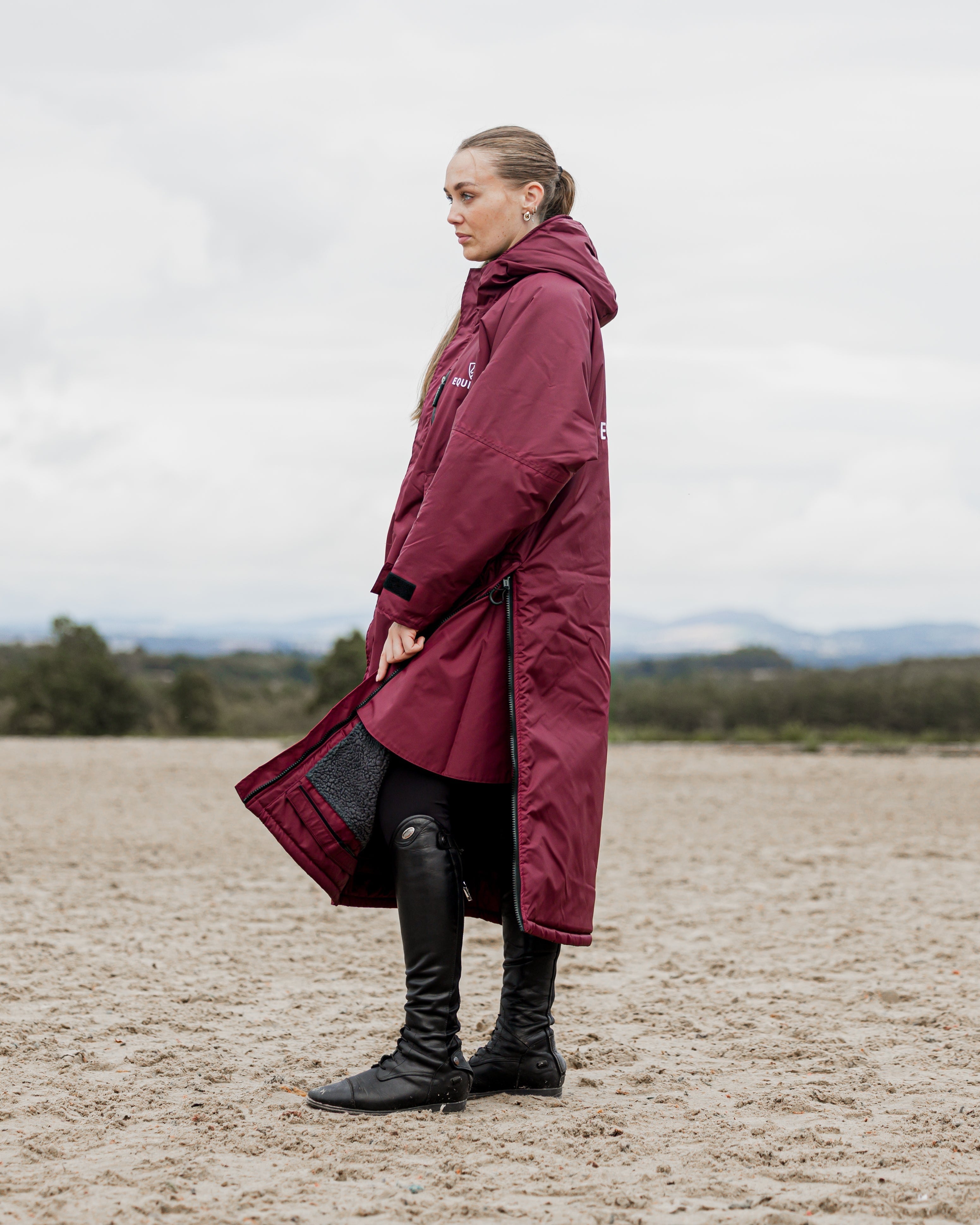 EQUIDRY Evolution Women's Thick Fleece Plum/Grey