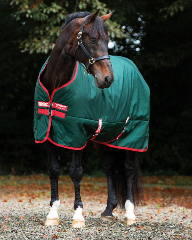 Horseware Rambo 1000D Turnout 0g Green/ Red
