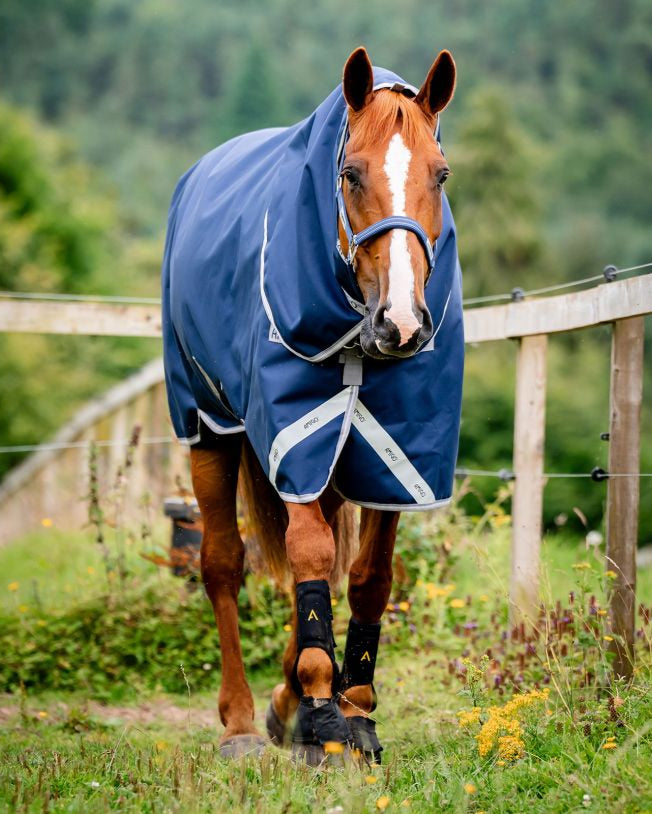 Horseware Amigo 1200D plus Turnout 100g Navy/Titanium Grey And Silver