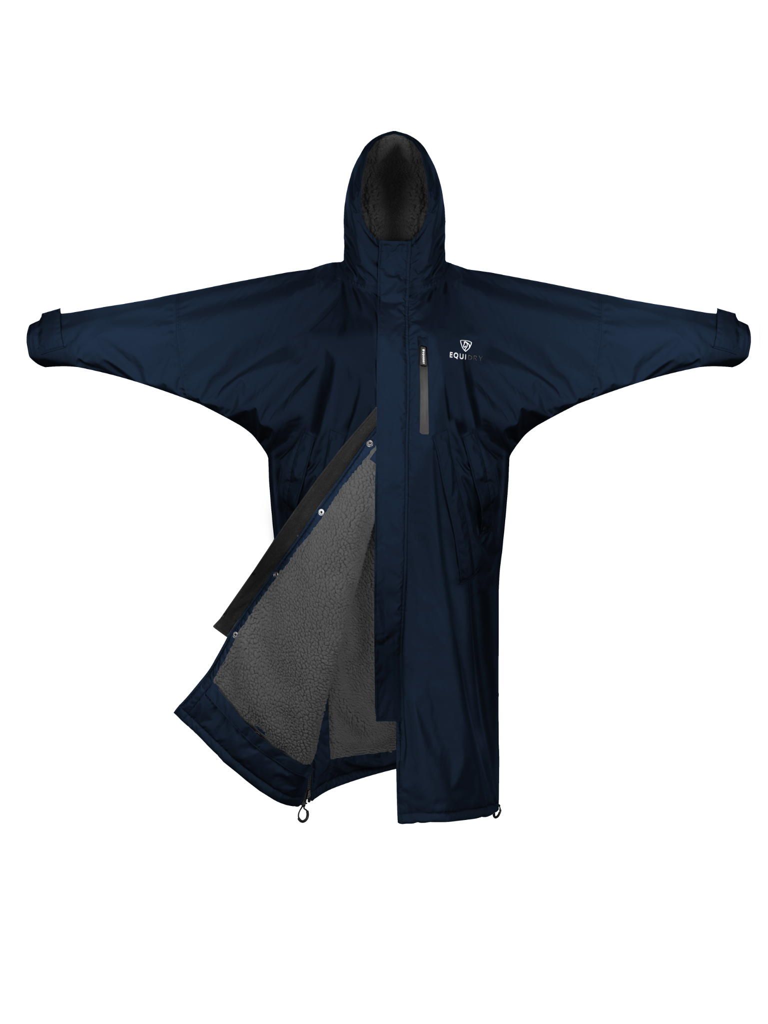 EQUIDRY Evolution Women's Thick Fleece Navy/Grey