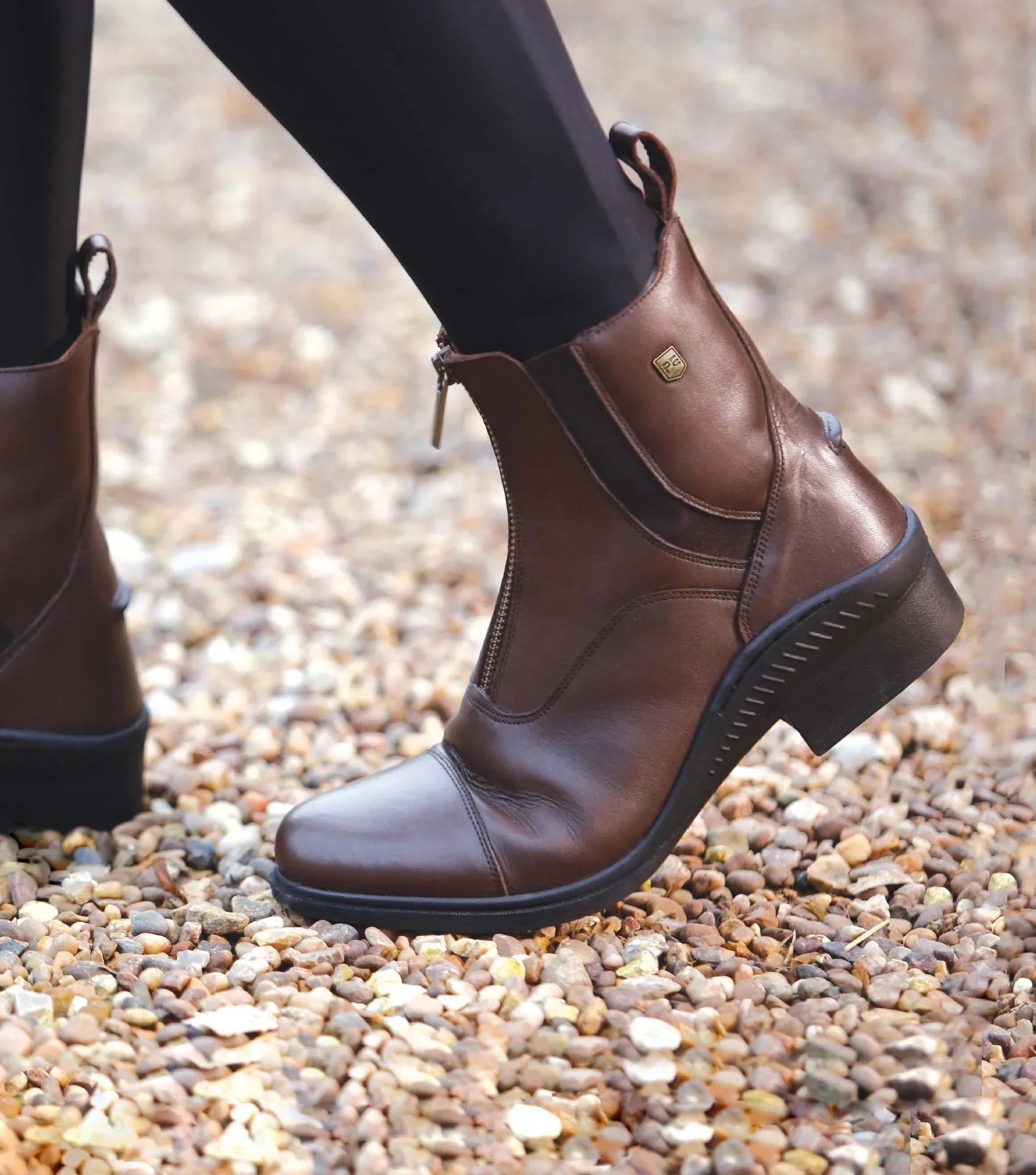 Premier Equine Balmoral Leather Paddock/Riding Boot Brown UK 6.5