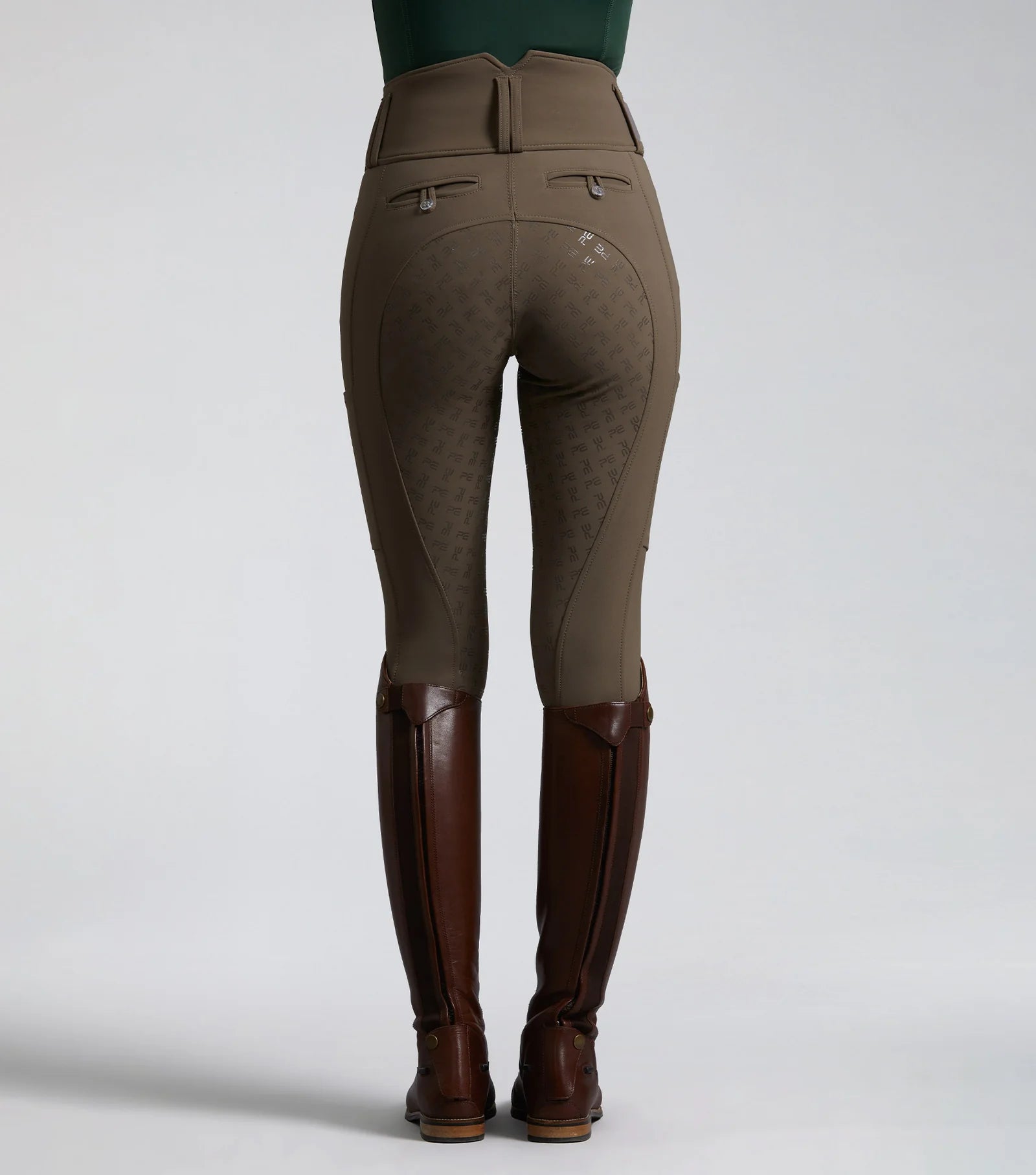 Premier Equine Coco II Ladies Gel Full Seat Riding Breeches Walnut