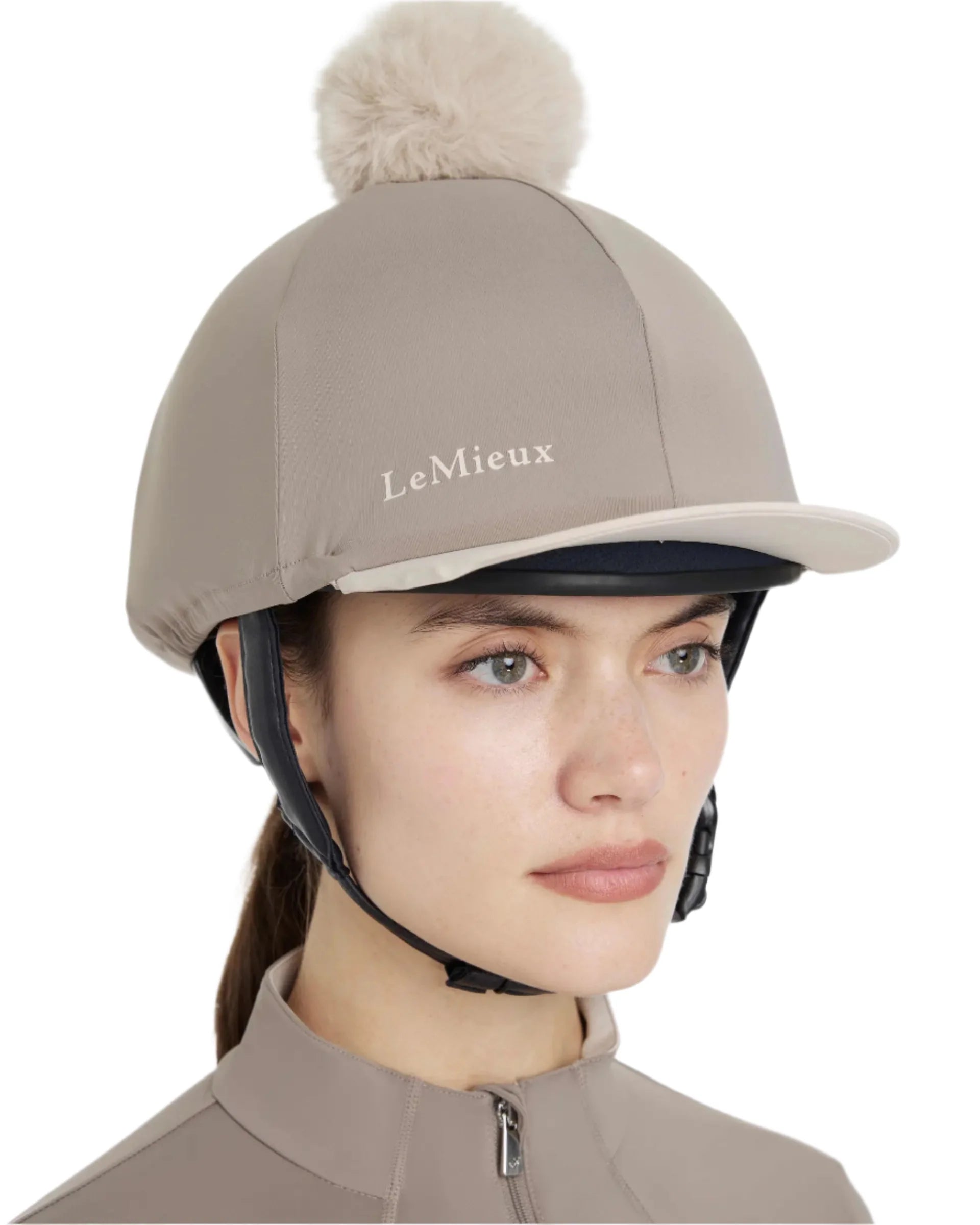 LeMieux Pom Hat Silk Pecan/Stone