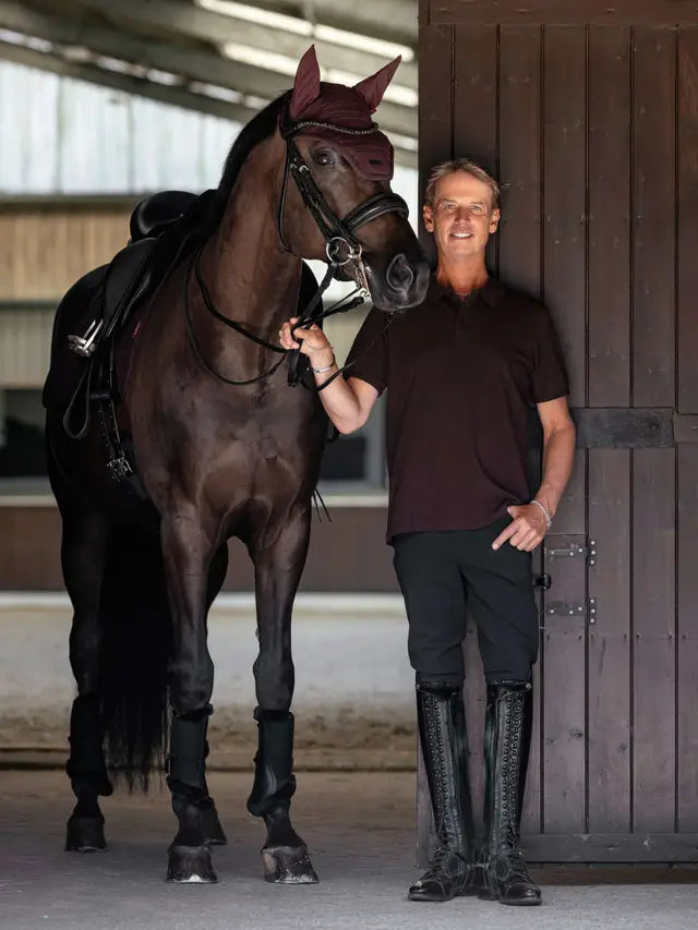 LeMieux Mens Classique Polo Shirt Damson