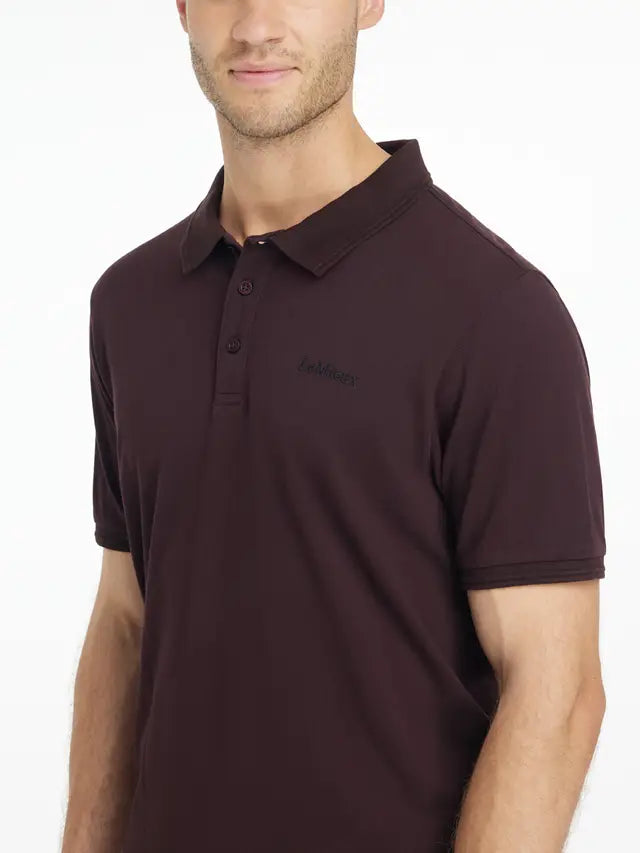 LeMieux Mens Classique Polo Shirt Damson