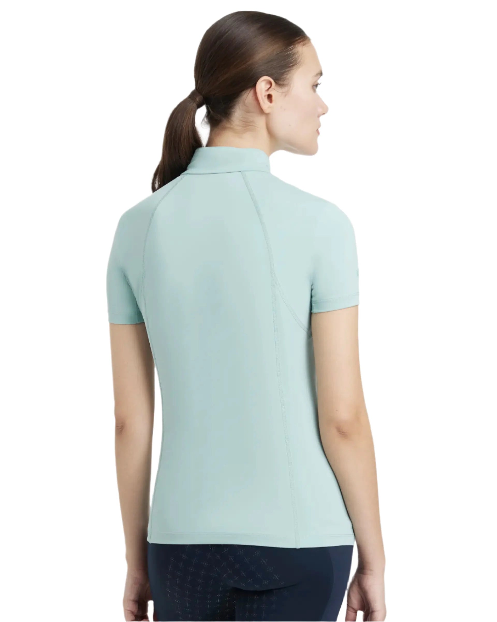 LeMieux Classique Short Sleeve Base Layer Aqua UK8