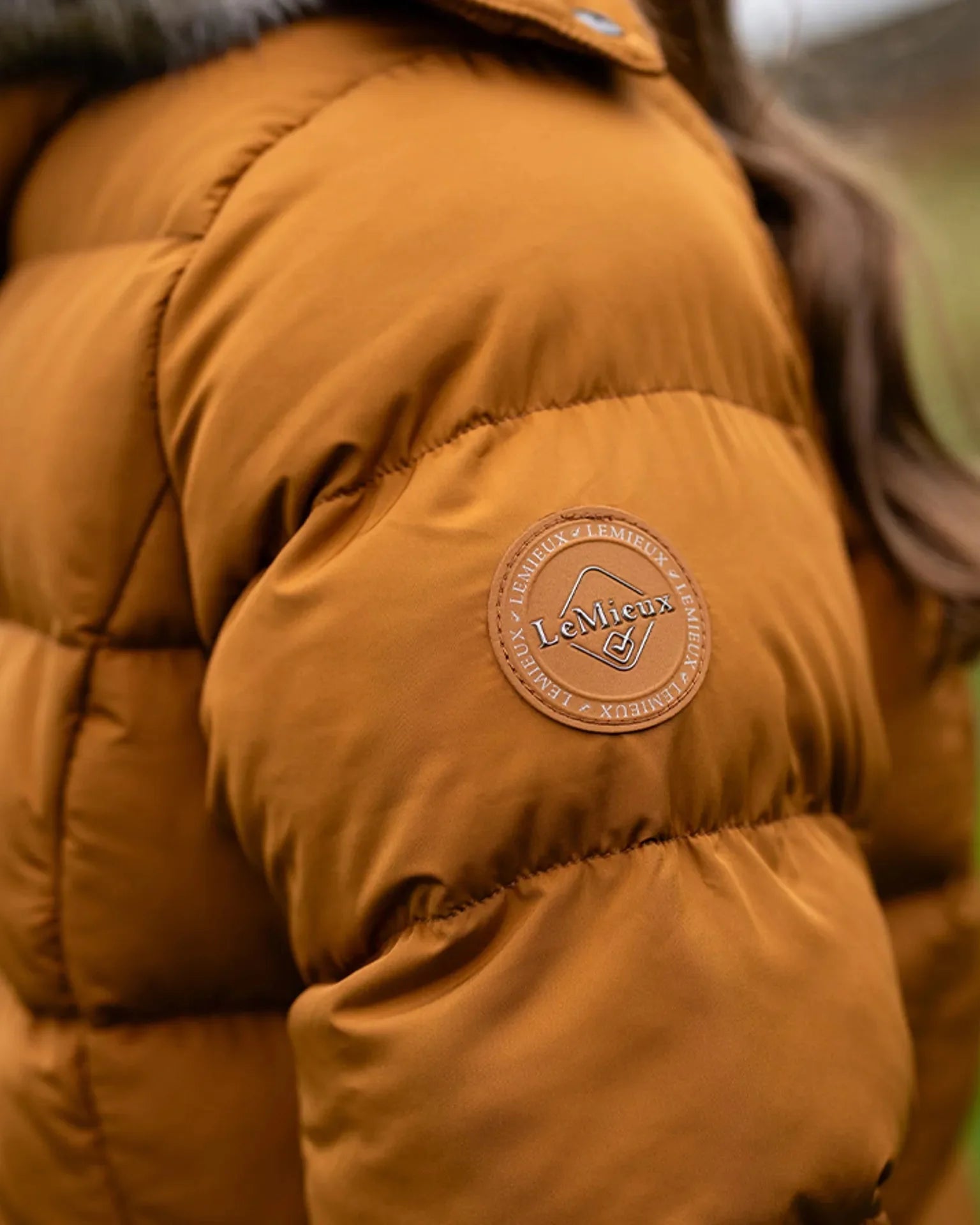 LeMieux Harper Longline Puffer Coat Ginger