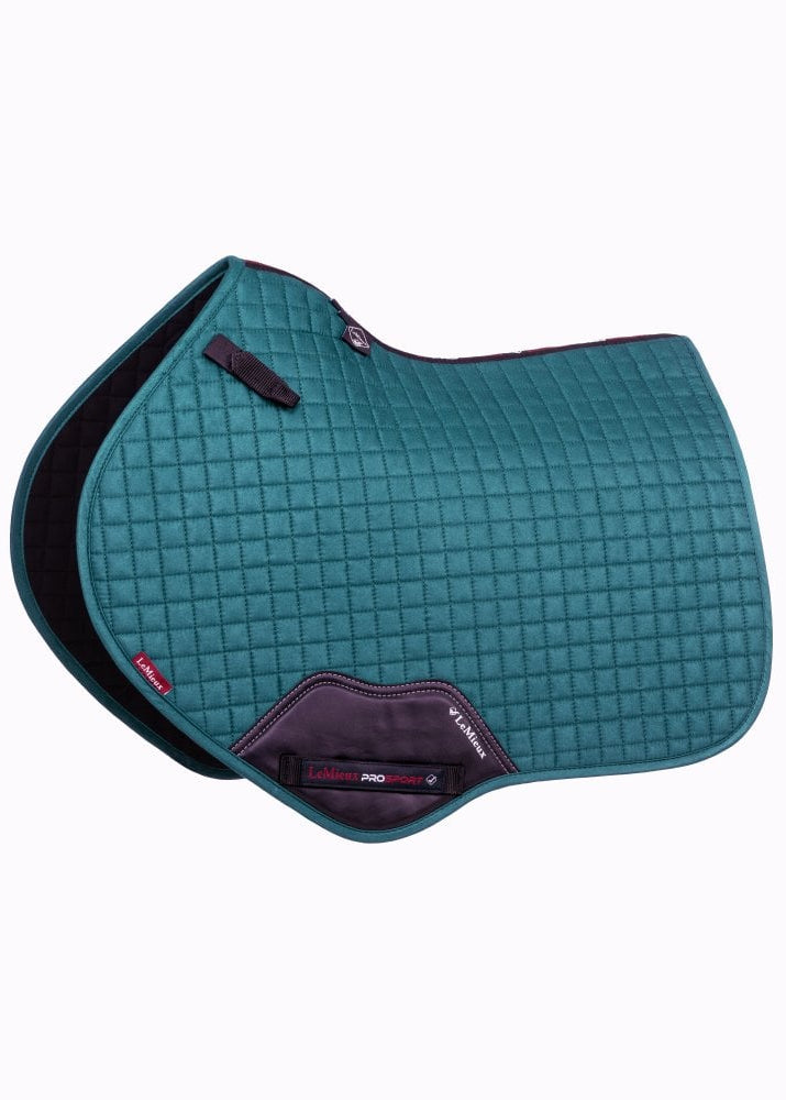 LeMieux Suede Close Contact Square Peacock S/M