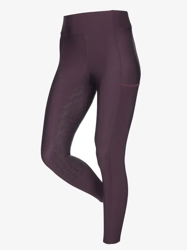 LeMieux ActiveWear Pull On Summer Tights - Aubergine - UK14