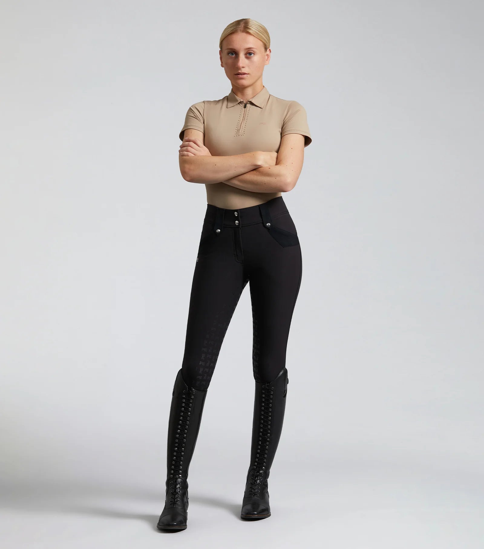 Premier Equine Torino Ladies Full Seat Gel Riding Breeches Black