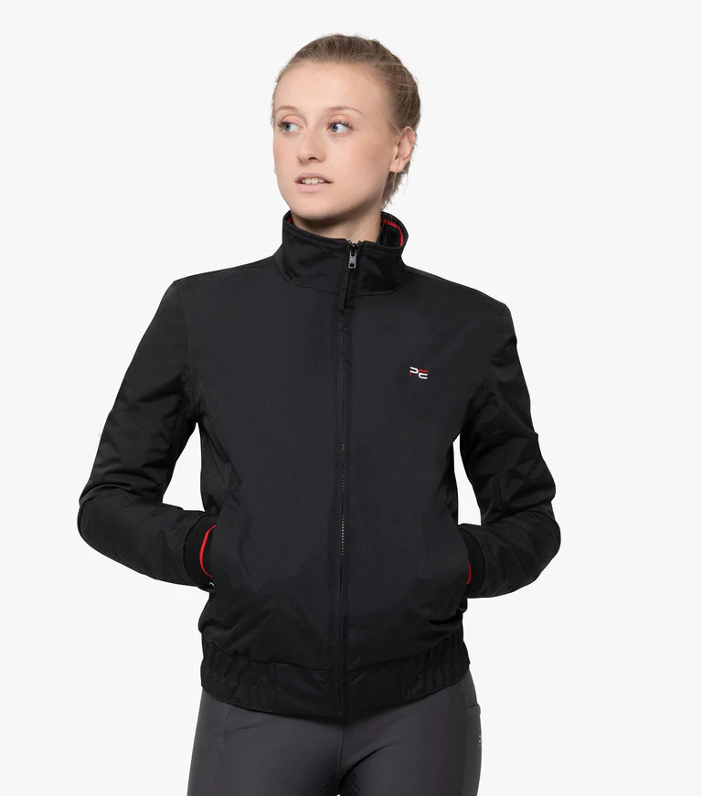 Premier Equine Ladies ProSport Waterproof Varsity Jacket Black UK12