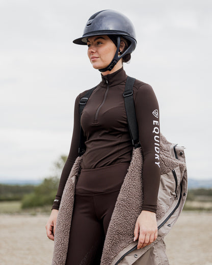 EQUIDRY Evolution Women's Thick Fleece Mocha