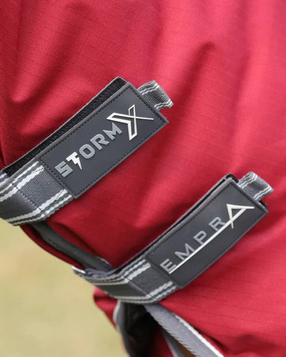 StormX Empra 200 Turnout Rug with Detachable Neck - Burgundy 6'9