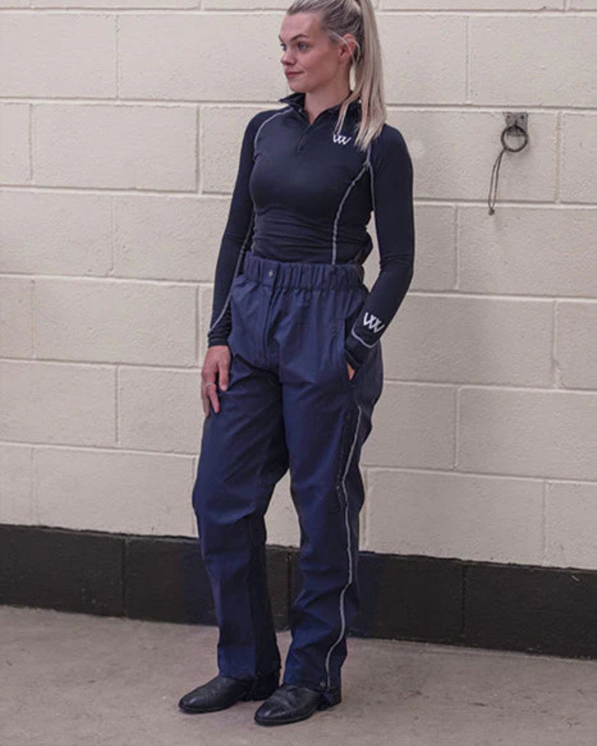 Woof Wear All Season Waterproof Riding Trousers Navy - L