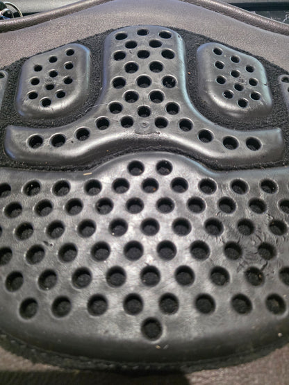 Acavallo Jumping Stud Guard Girth Leather & Gel Dark Brown 115cm - NQP