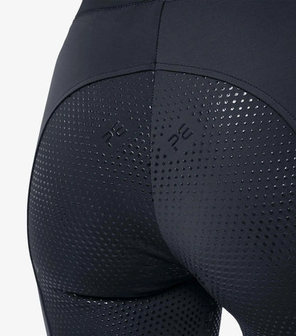 Premier Equine Pateo Ladies Full Seat Gel Riding Tights Grey 32" UK16