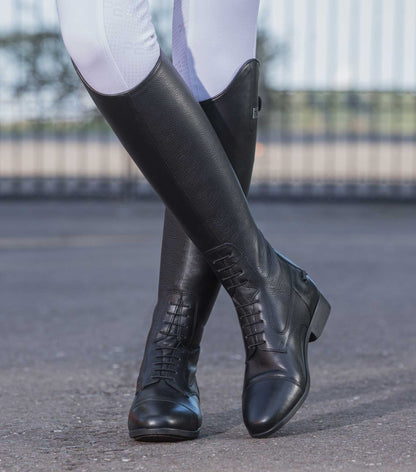 Premier Equine Calanthe Ladies Leather Field Tall Riding Boot Black UK 7 Wide