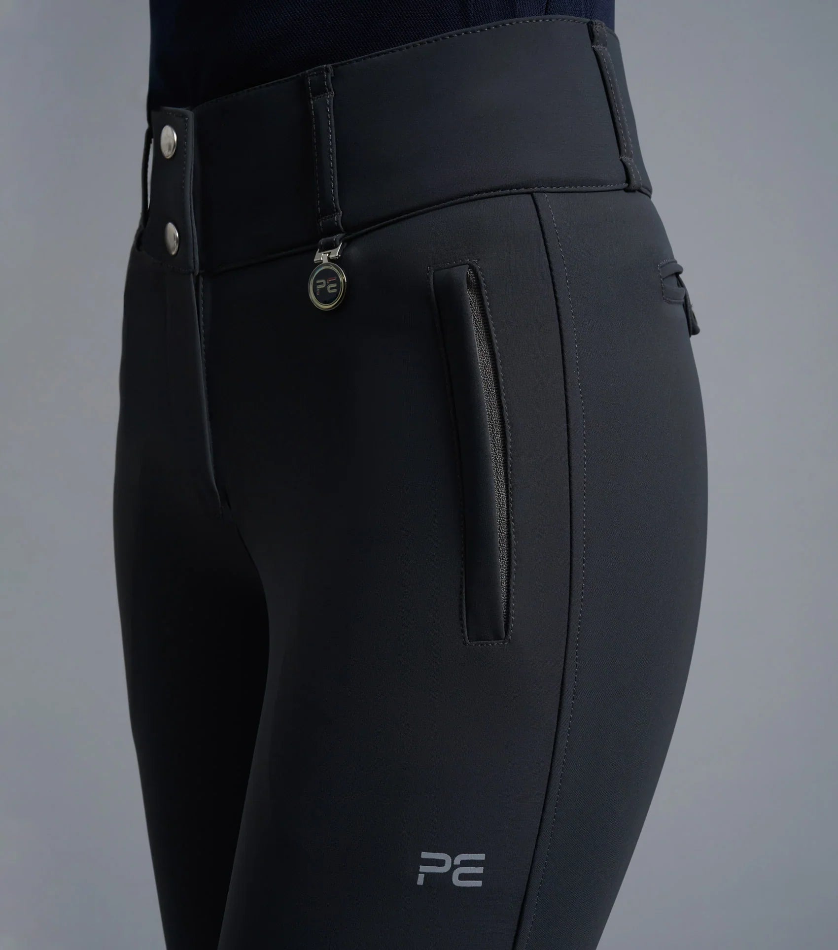Premier Equine Carapello Ladies Full Seat Gel Riding Breeches Anthracite