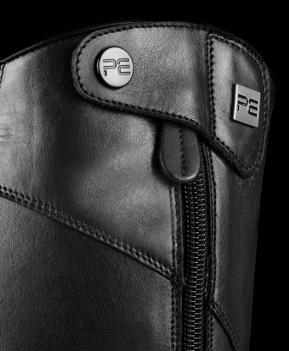 Premier Equine Cedo Womens Leather Field Tall Riding Boots Black