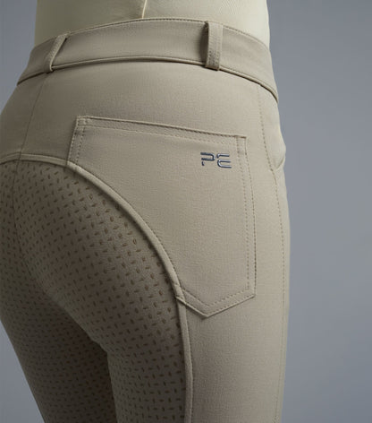 Premier Equine Delta Ladies Full Seat Gel Competition Riding Breeches Beige