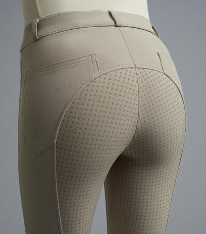 Premier Equine Delta Ladies Full Seat Gel Competition Riding Breeches Beige