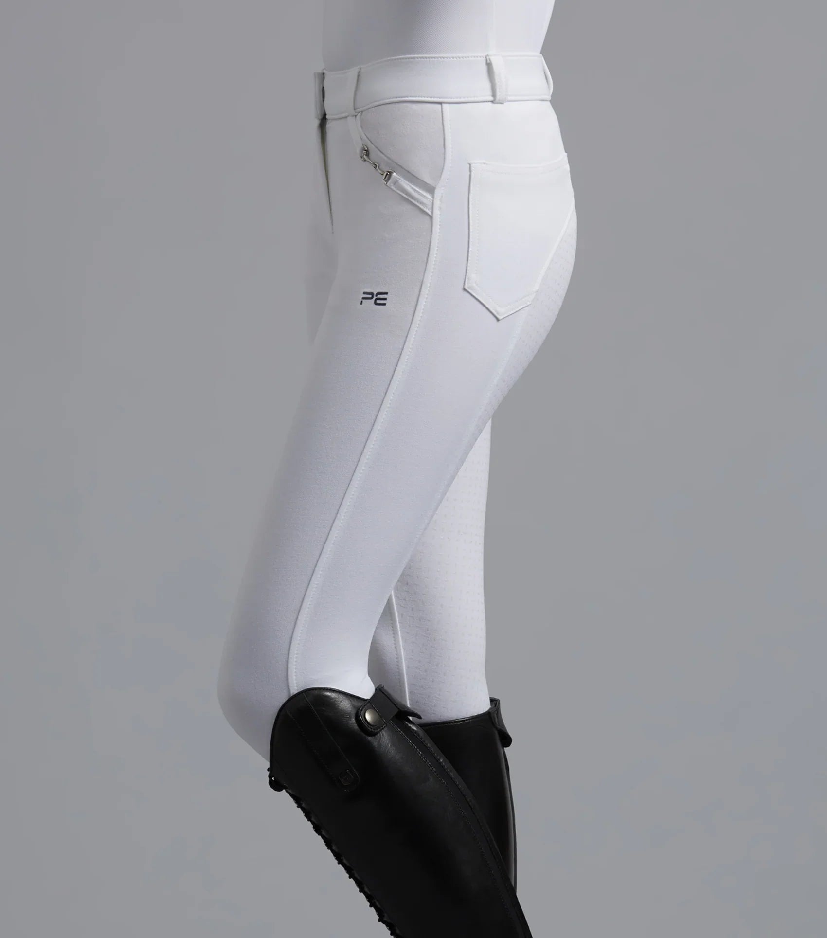 Premier Equine Delta Ladies Full Seat Gel Competition Riding Breeches White