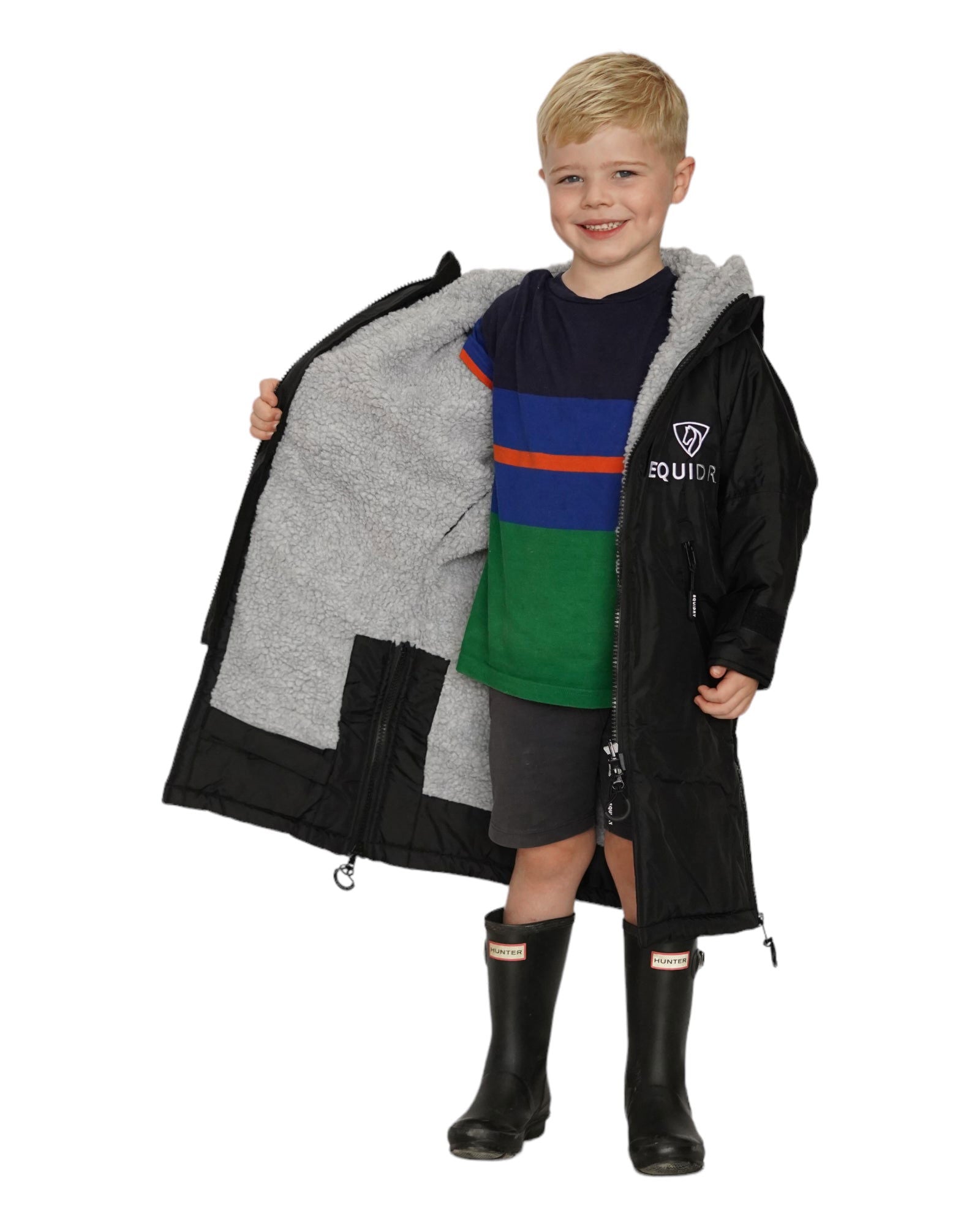 EQUIDRY Original Children's Thick Fleece Black | 8-10yrs
