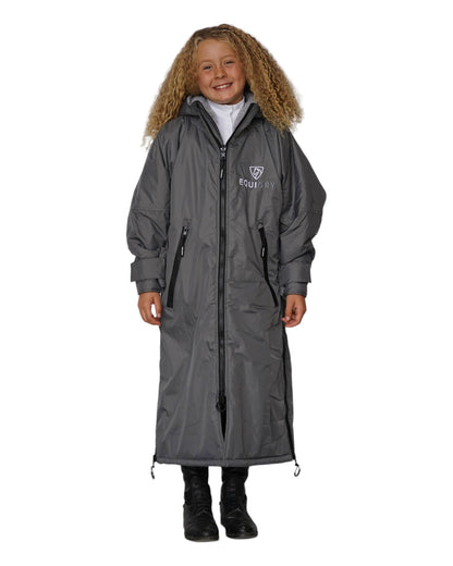 EQUIDRY Original Children's Thick Fleece Grey/Grey | 10-12yrs