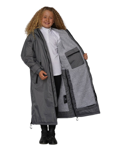 EQUIDRY Original Children's Thick Fleece Grey/Grey | 10-12yrs