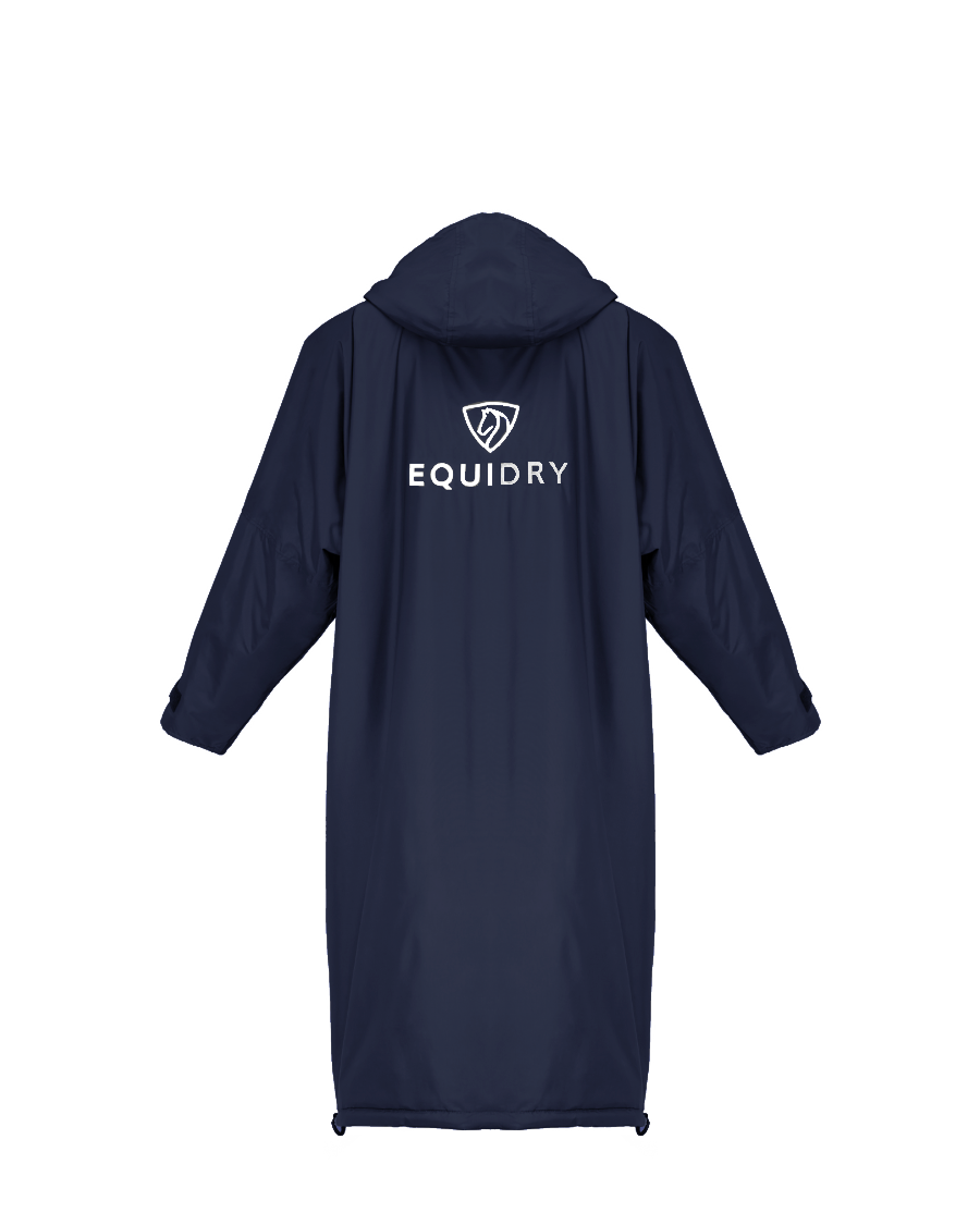 EQUIDRY Original Children's Thick Fleece Navy/Grey | 8-10yrs