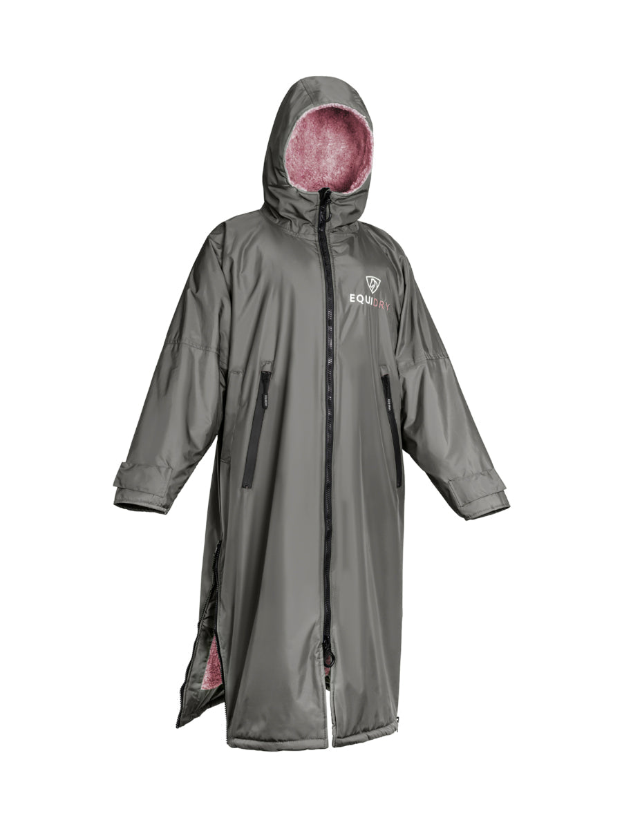 EQUIDRY Original Women's Thick Fleece Grey/Pale Pink