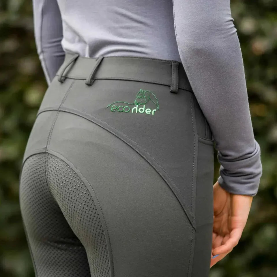 EcoRider Olive Bamboo Competition Breeches - UK 16 (34")