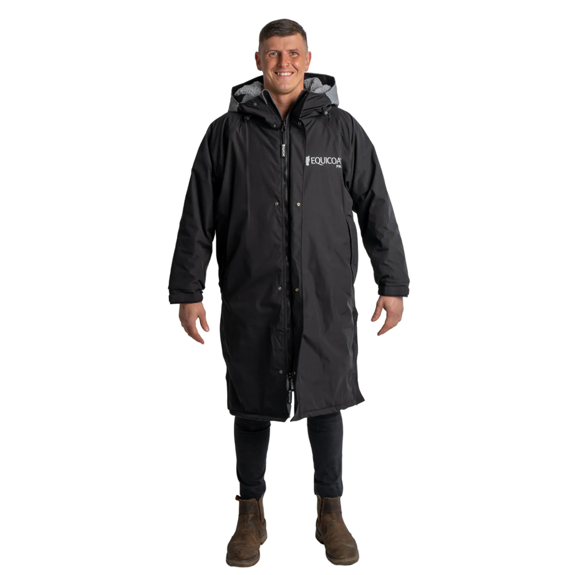 Equicoat Pro Coat Unisex Adult Black - Large