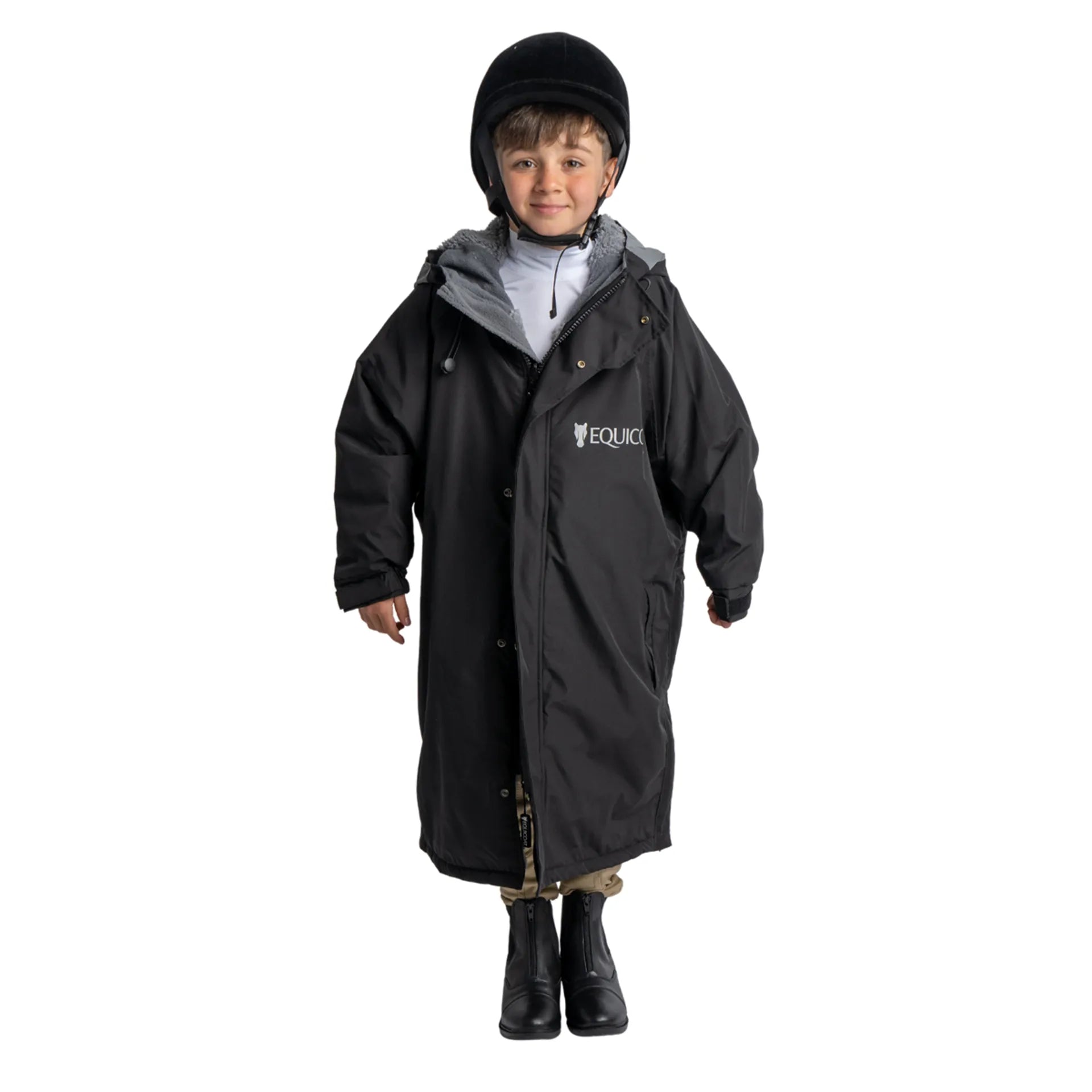 Equicoat Pro Coat Kids Black - Small 8-12Years