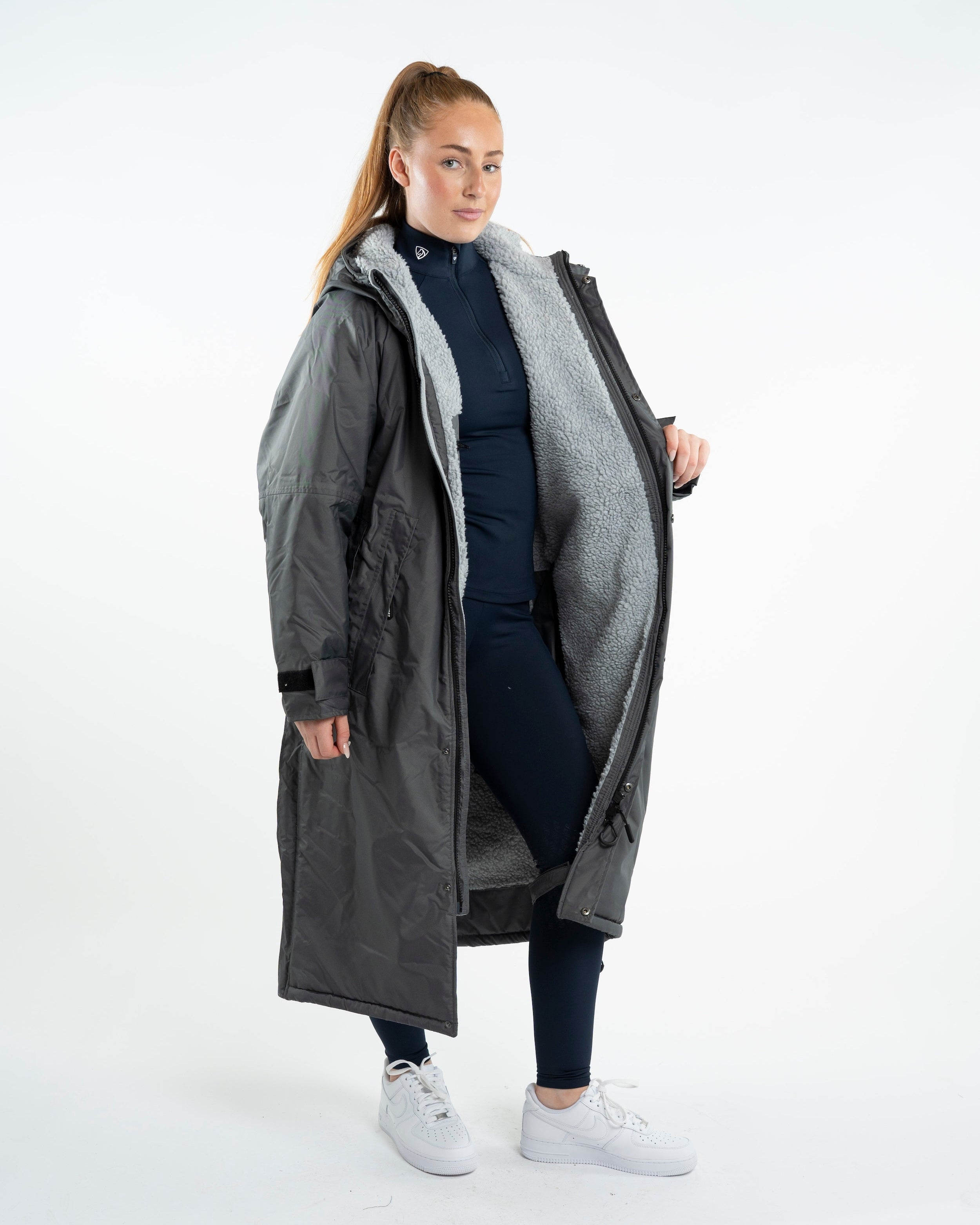 EQUIDRY Evolution Women's Thick Fleece Grey/Grey | XXS (UK4-12)